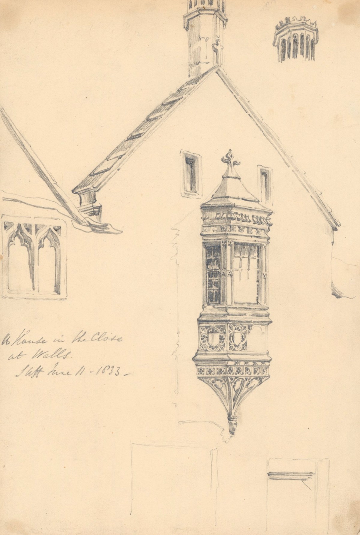Solomon Alexander Hart RA, A medieval house in the Close at Wells