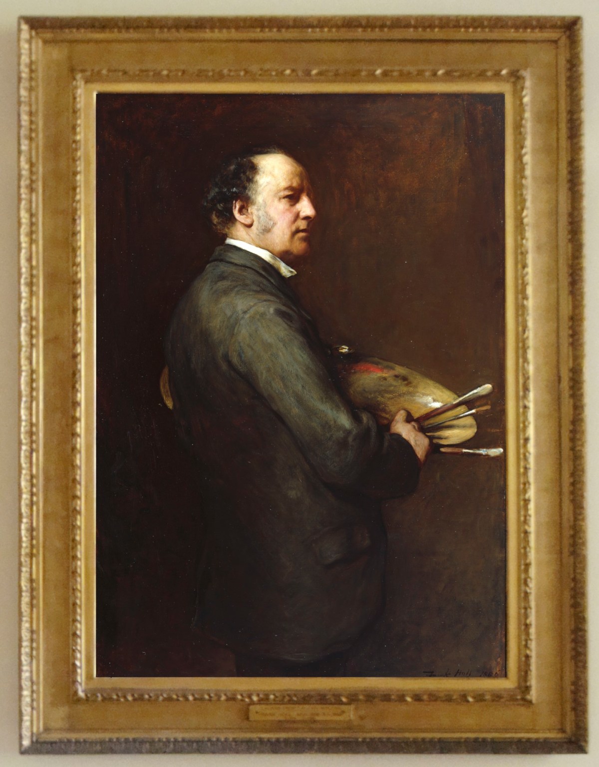 W.A. Smith - London and Nottingham, Frame for Frank Holl RA 'Portrait of Sir John Everett Millais, Bt, PRA'