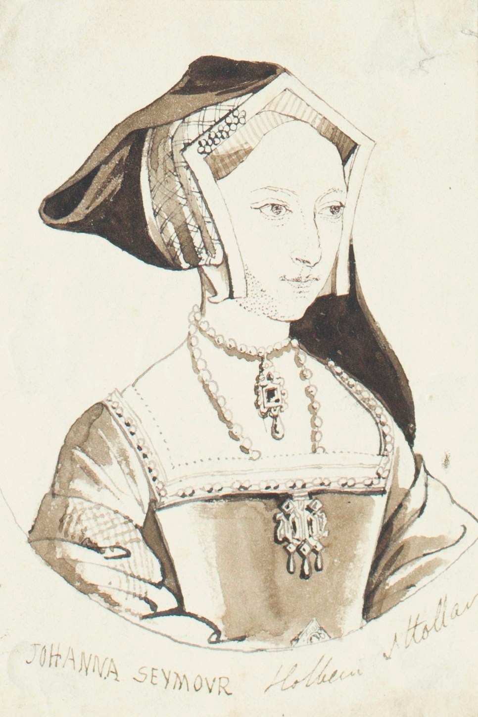 Solomon Alexander Hart RA, Study after Holbein's portrait of Jane Seymour