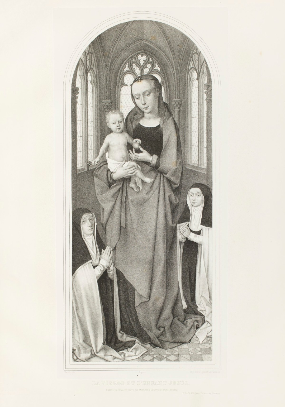 Hans Memling, 'La Vierge et l'Enfant Jesus.'