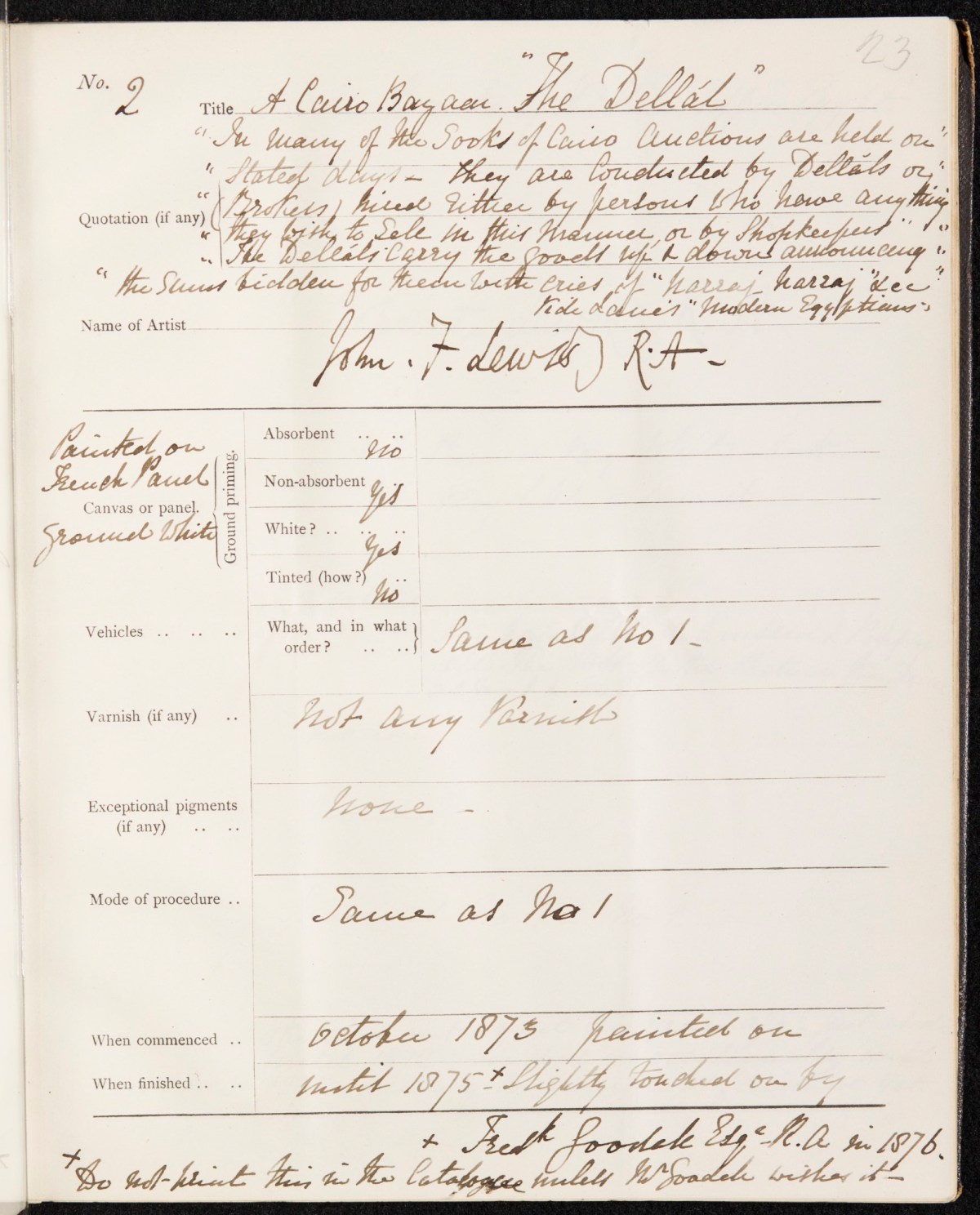 , Members' methods of procedure