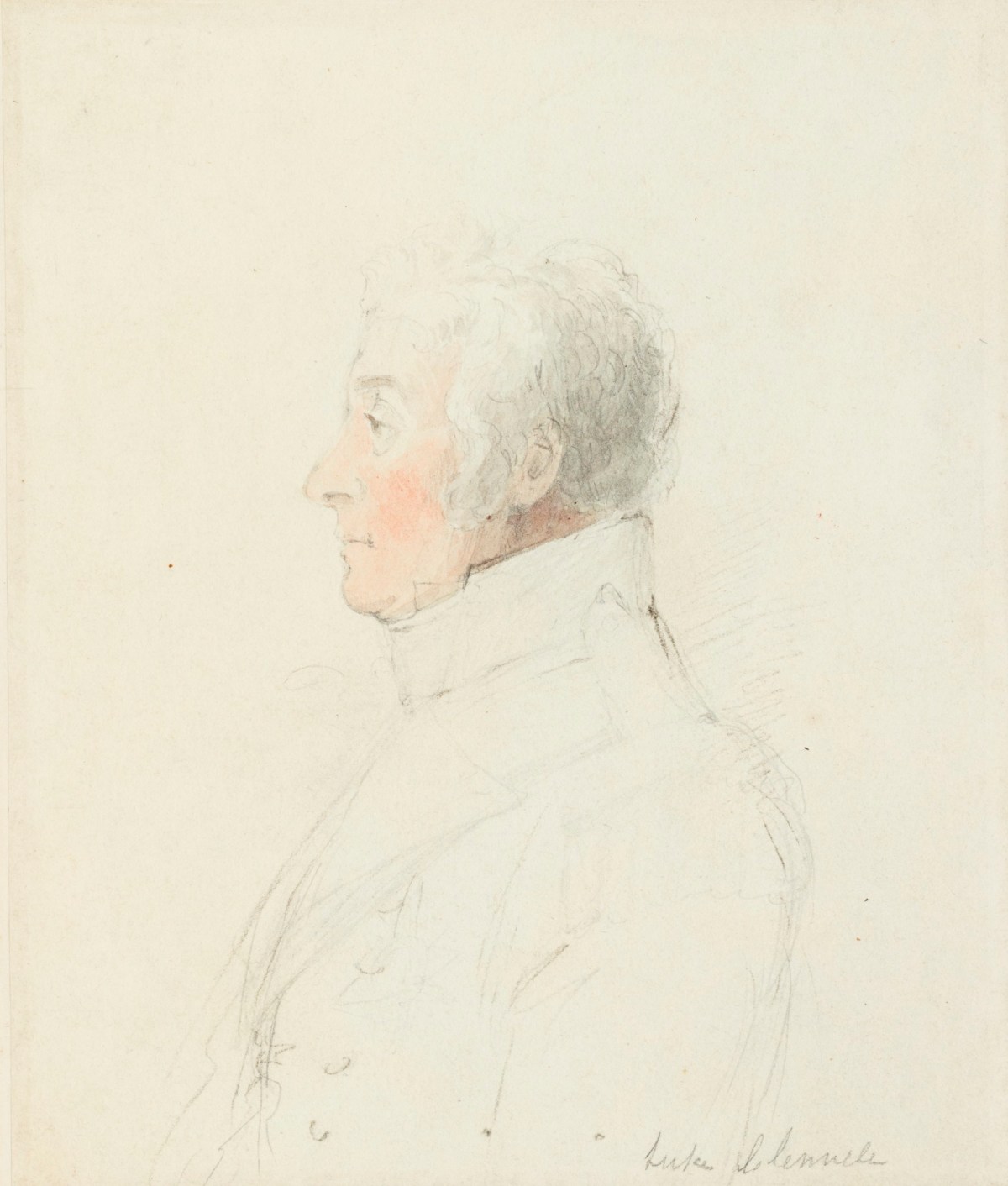 Luke Clennell, Portrait of a man in profile
