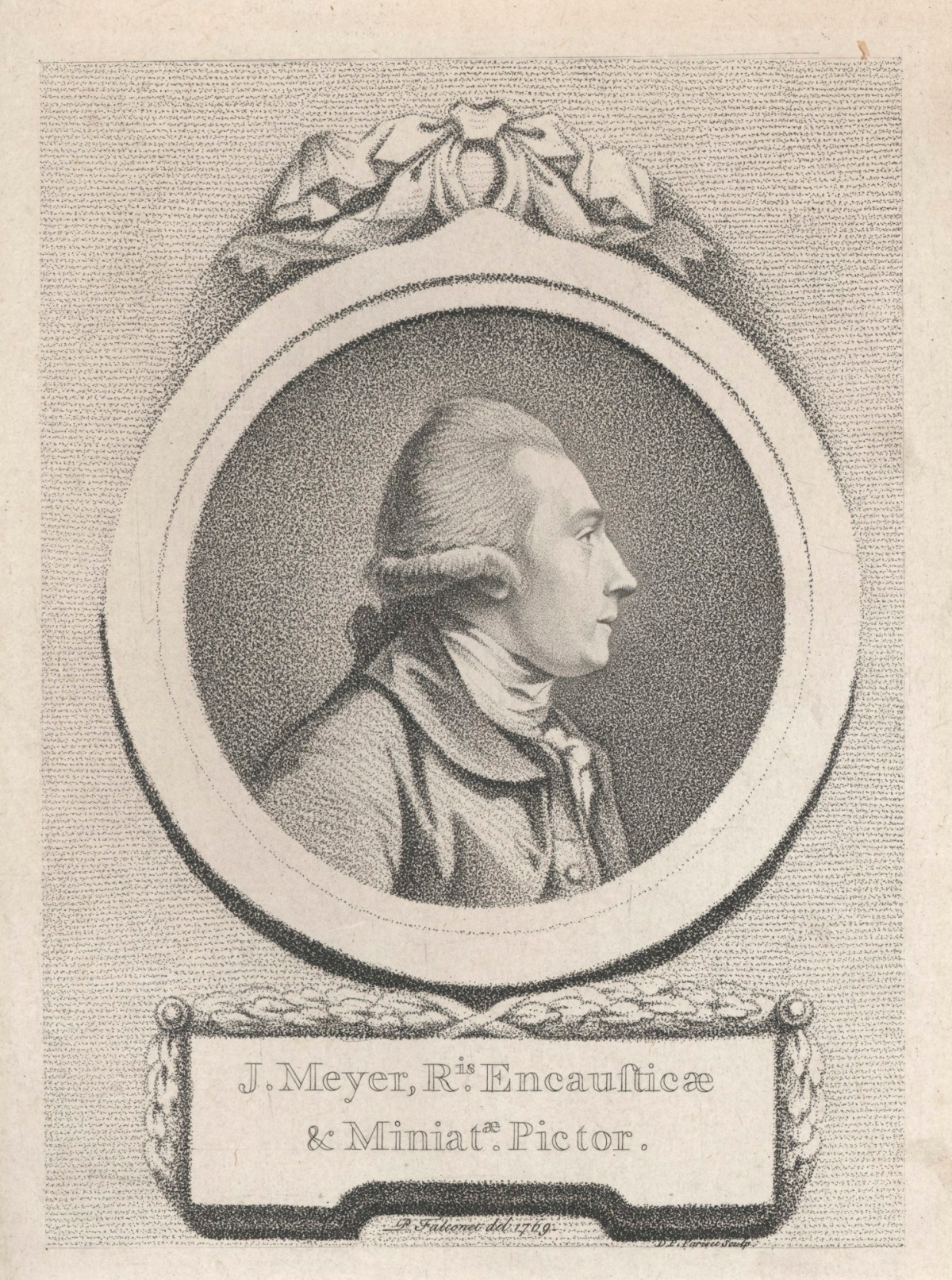 Pierre-Étienne Falconet, Portrait of Jeremiah Meyer