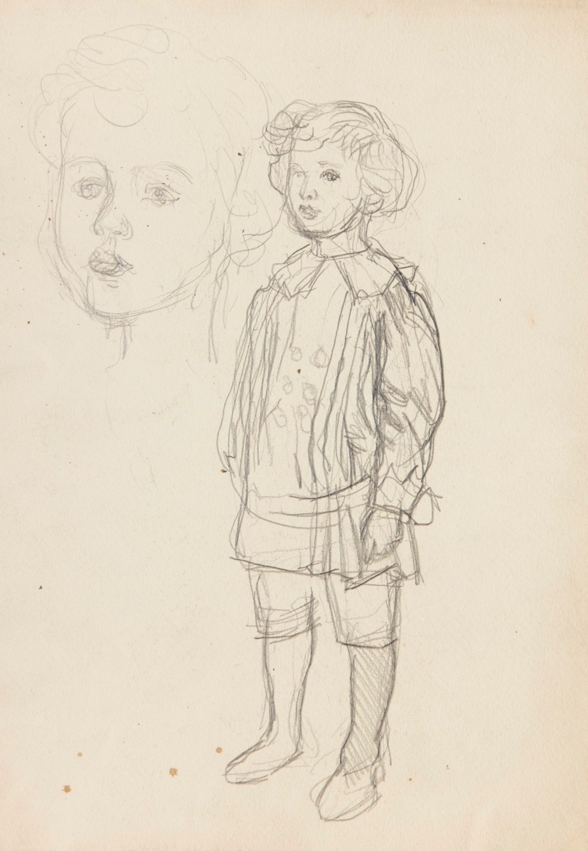 Sir George Clausen RA, Figure study for the portrait of Mervyn, son of Sir J. Herbert Roberts Bt.