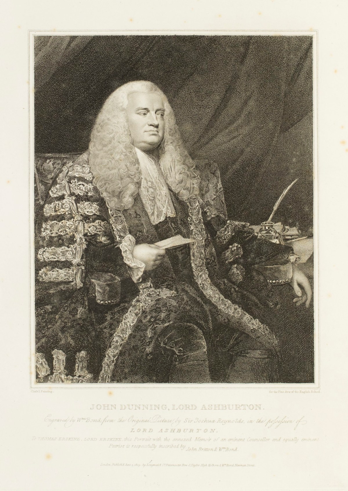 Sir Joshua Reynolds PRA, Portrait of John Dunning, Lord Ashburton