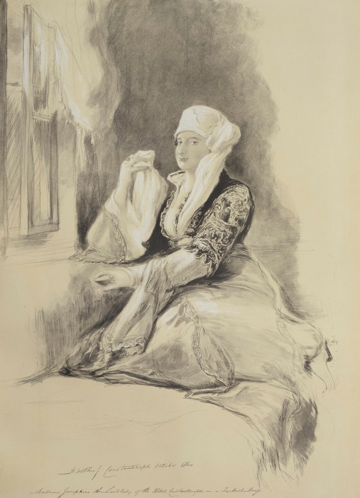 Sir David Wilkie RA, Madame Josephina in Turkish dress