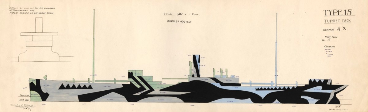 Unknown artist, 'Dazzle' design, Type 15, A.X.