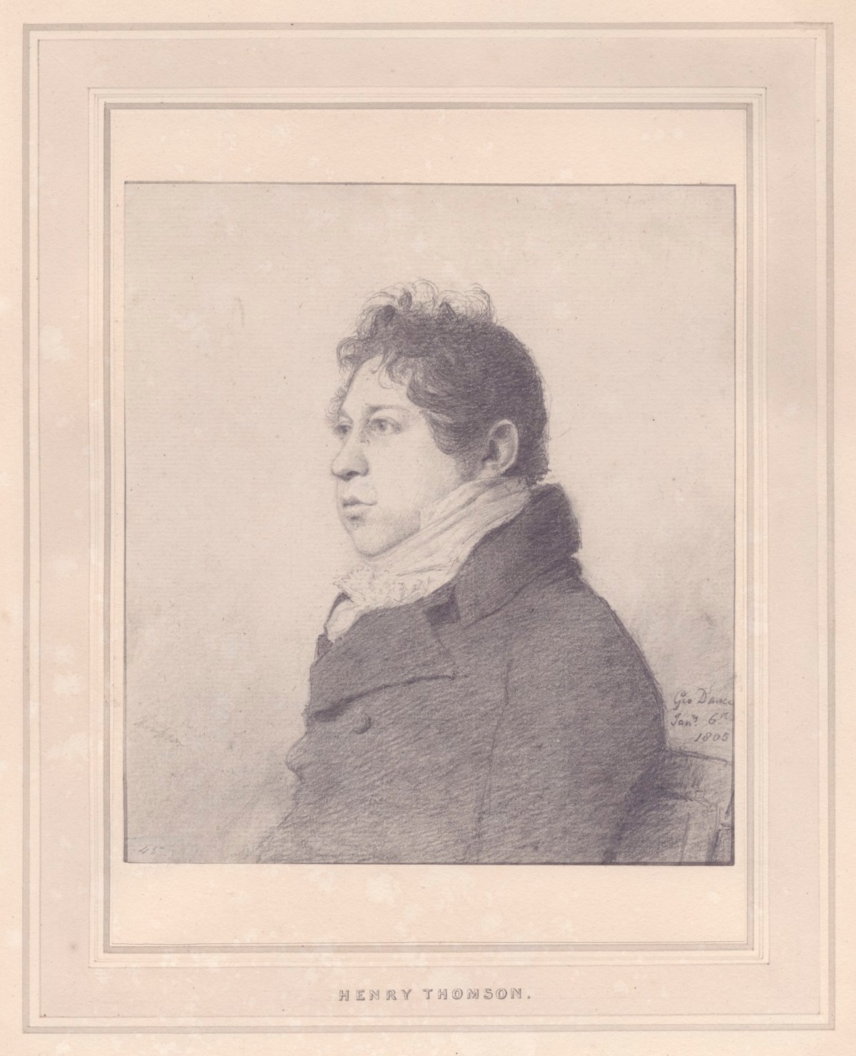 George Dance RA, Portrait of Henry Thomson, R.A.