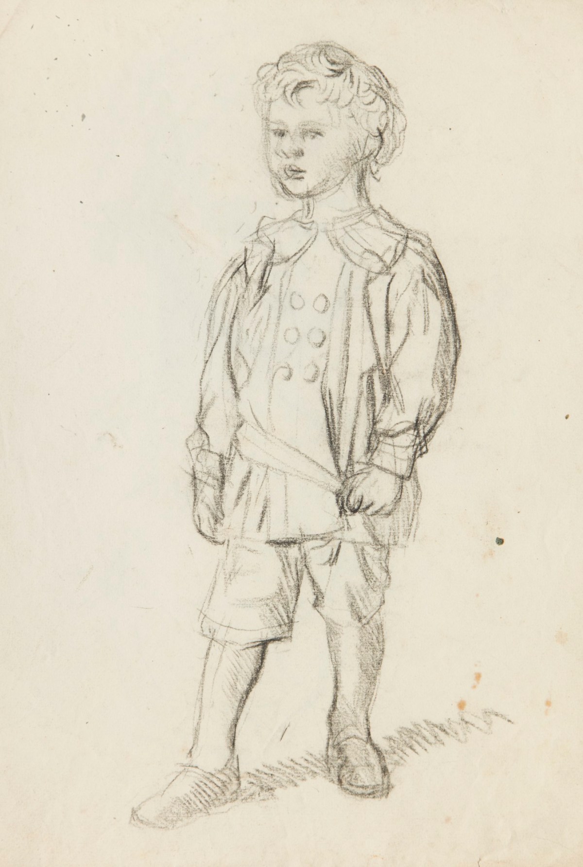 Sir George Clausen RA, Figure study for the portrait of Mervyn, son of Sir J. Herbert Roberts Bt.