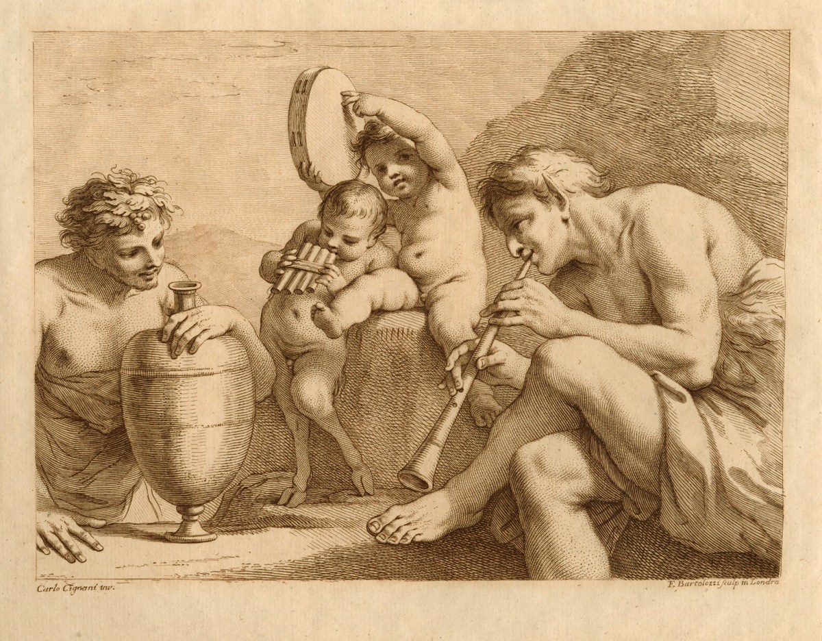 Francesco Bartolozzi RA, A Faun's Concert