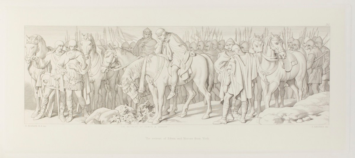 Daniel Maclise RA, The retreat of Edwin and Morcar from York