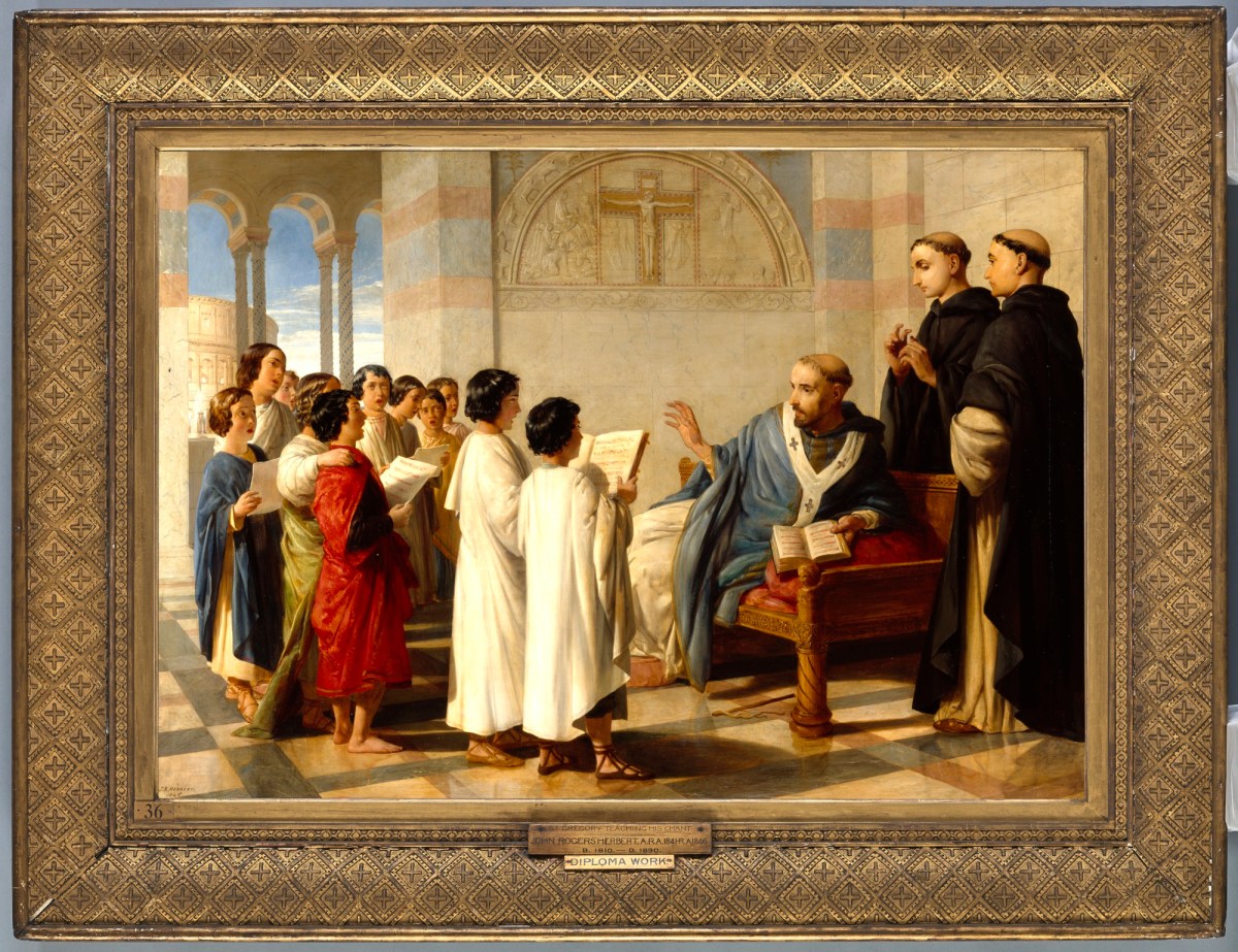 Unknown, Frame for John R. Herbert RA 'St Gregory teaching his Chant'