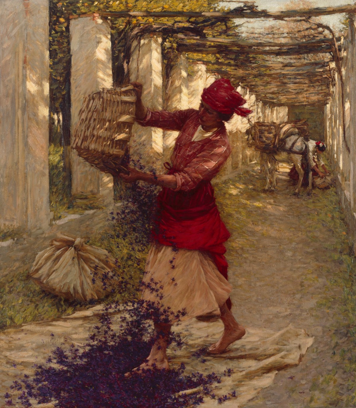 Henry Herbert La Thangue RA, Violets for Perfume