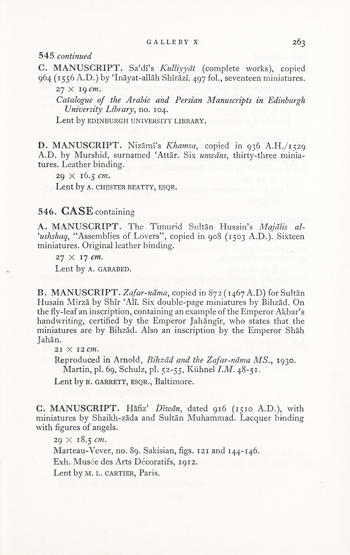 Page 291 of 1931 - International Exhibition of Persian Art