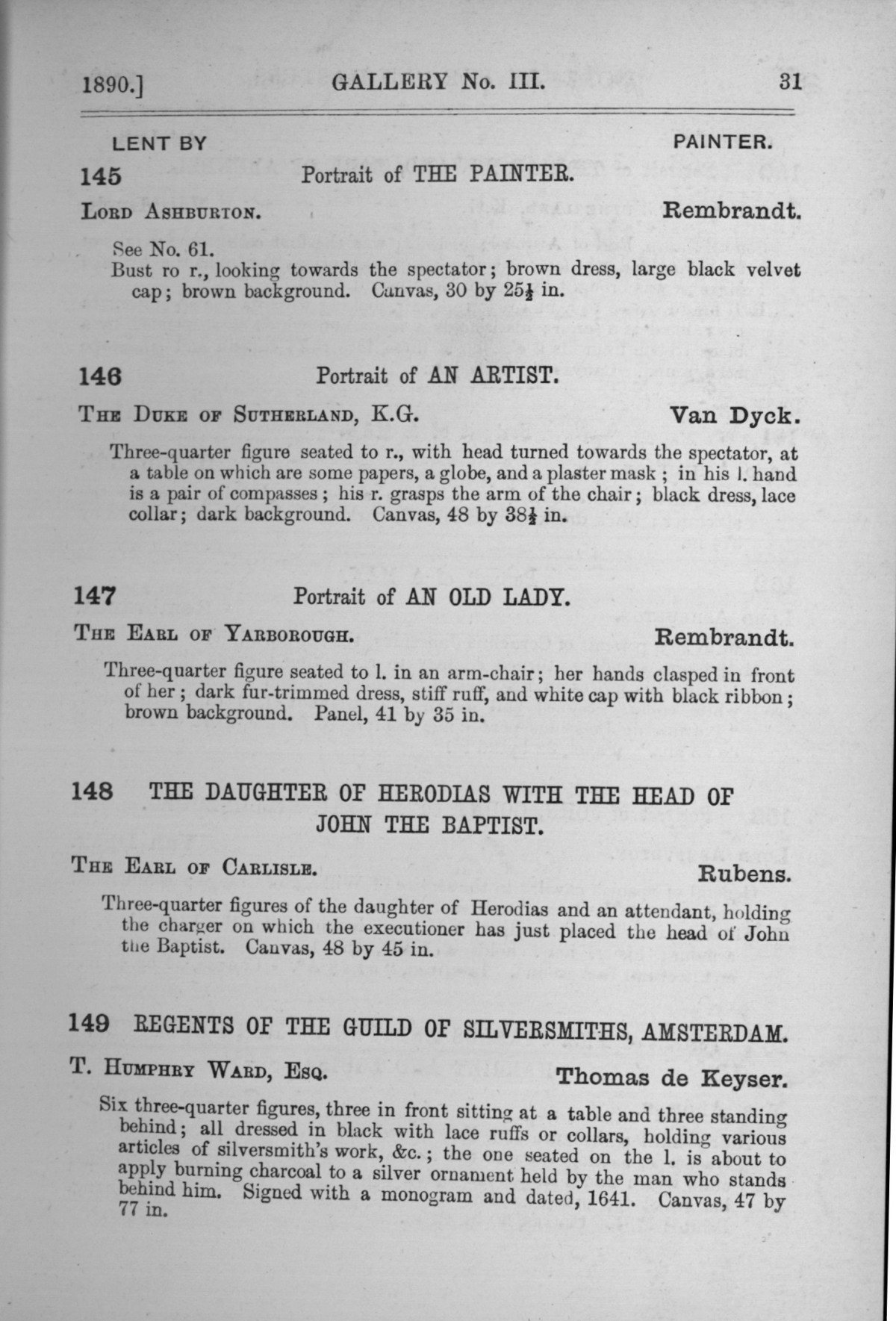 Page 31 of 1890 - Old Masters, deceased masters of the British School, drawings & models by Alfred Stevens