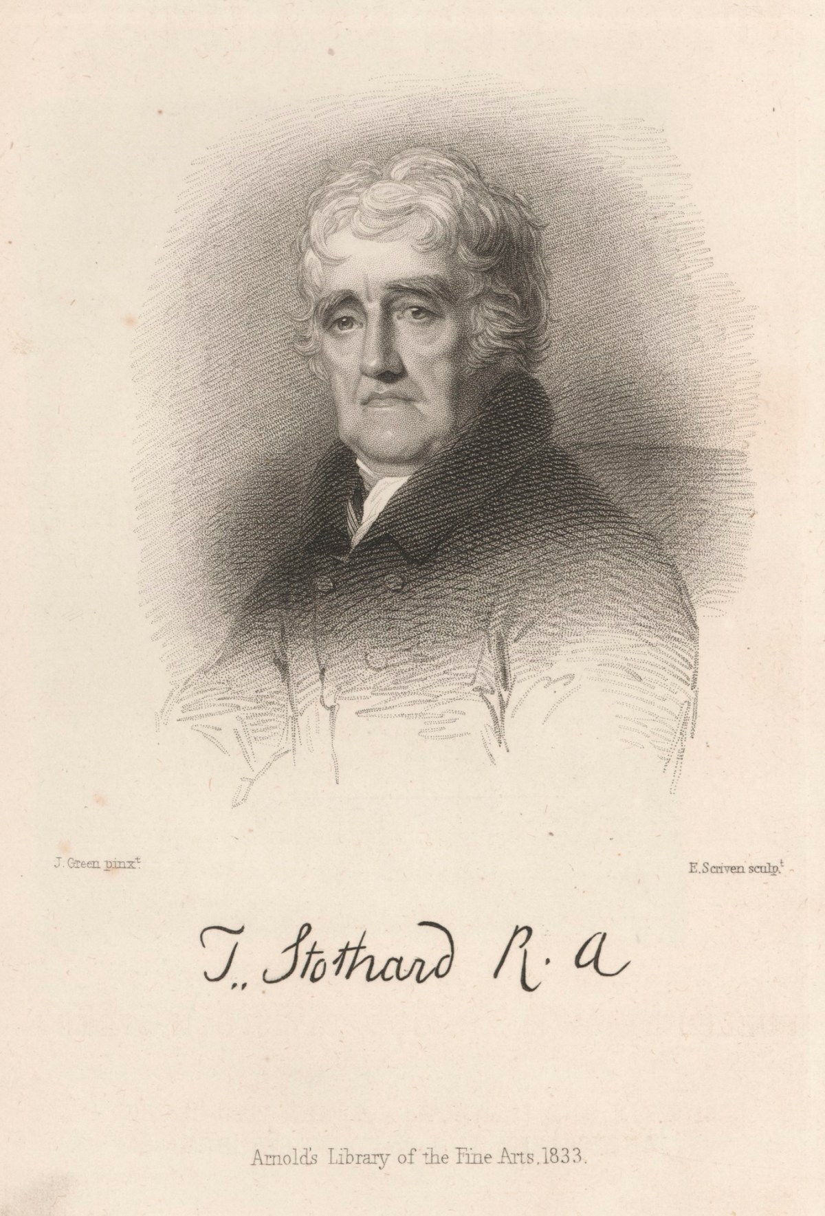 James Green, Portrait of Thomas Stothard RA