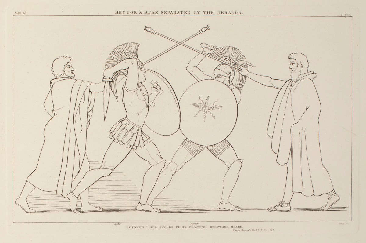 John Flaxman RA, Hector and Ajax Separated by the Heralds
