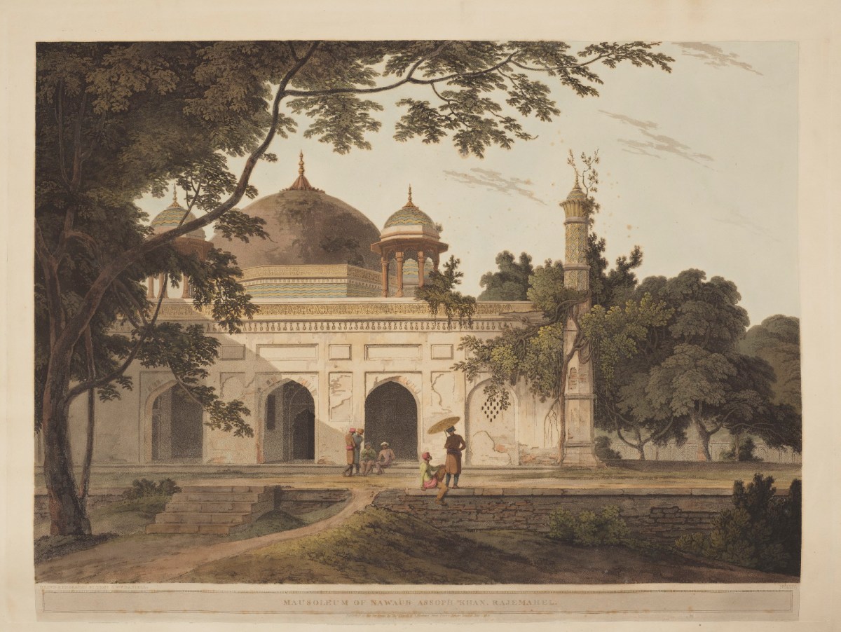 Thomas Daniell RA, Mausoleum of Nawaub Asoph Khan, at Raje Mahel