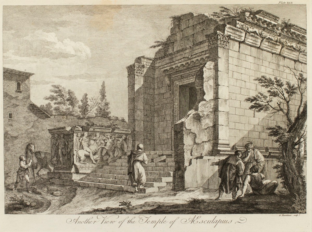Charles-Louis Clérisseau, Temple of Aesculapius