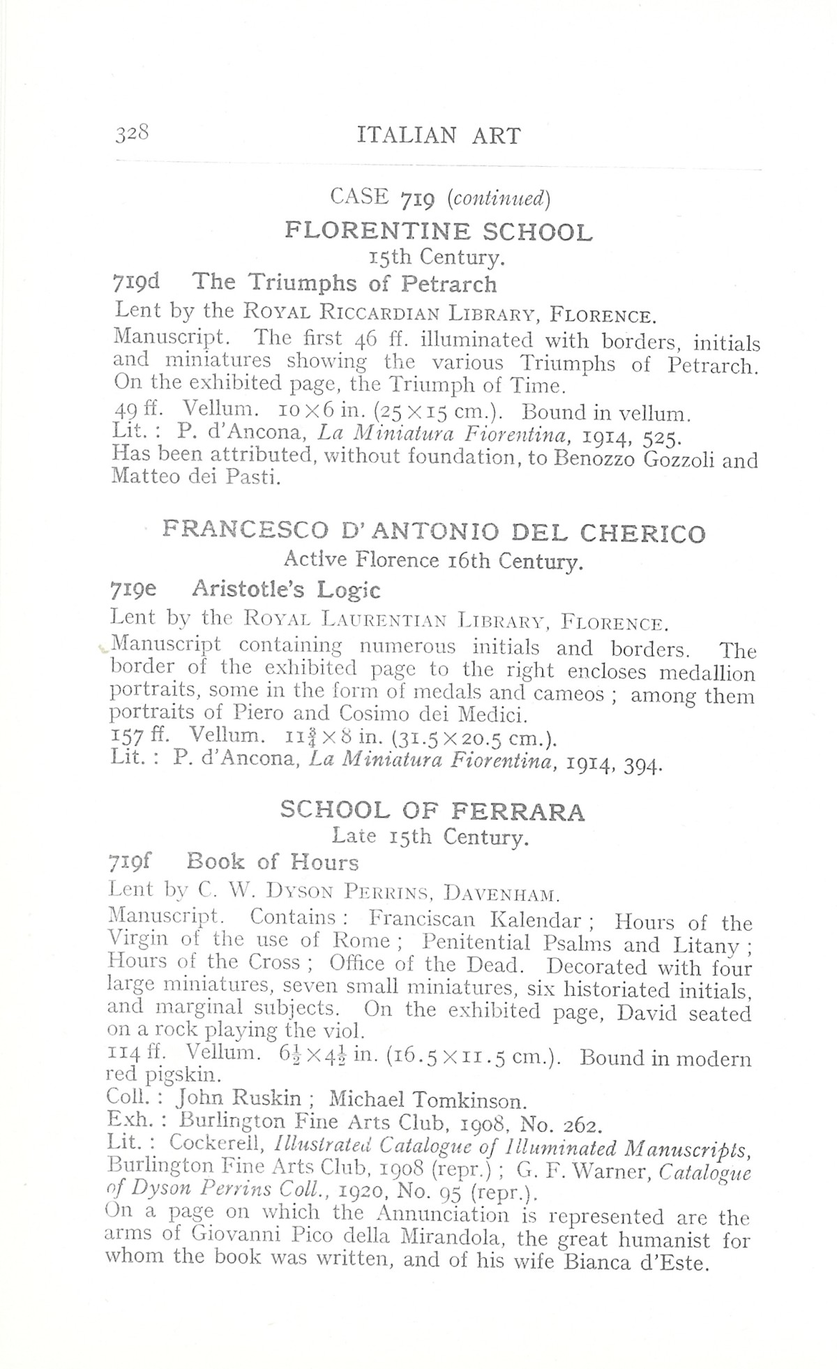Page 332 of 1930 - Exhibition of Italian Art 1200-1900