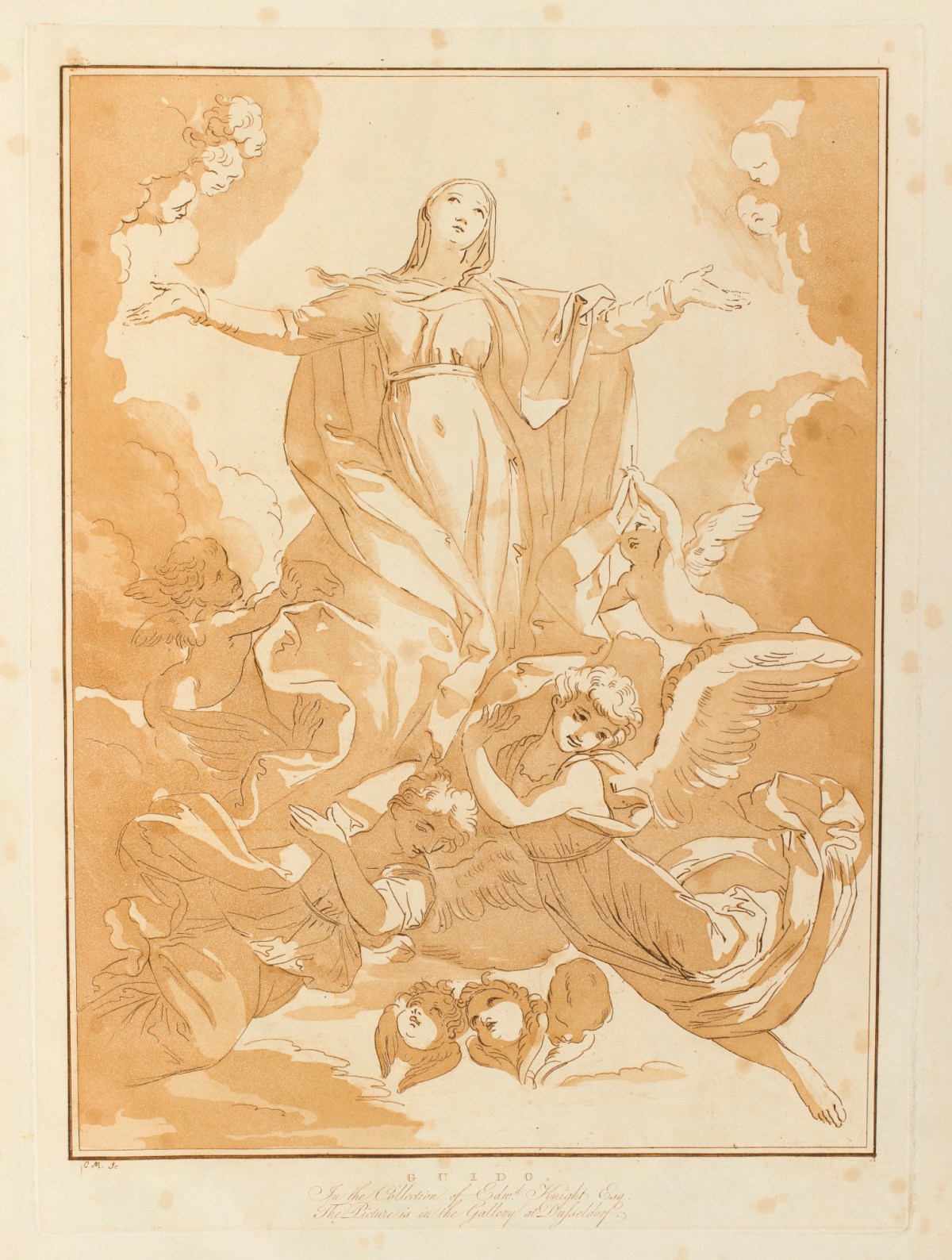 Conrad Martin Metz, Assumption of the Virgin attributed to Guido Reni