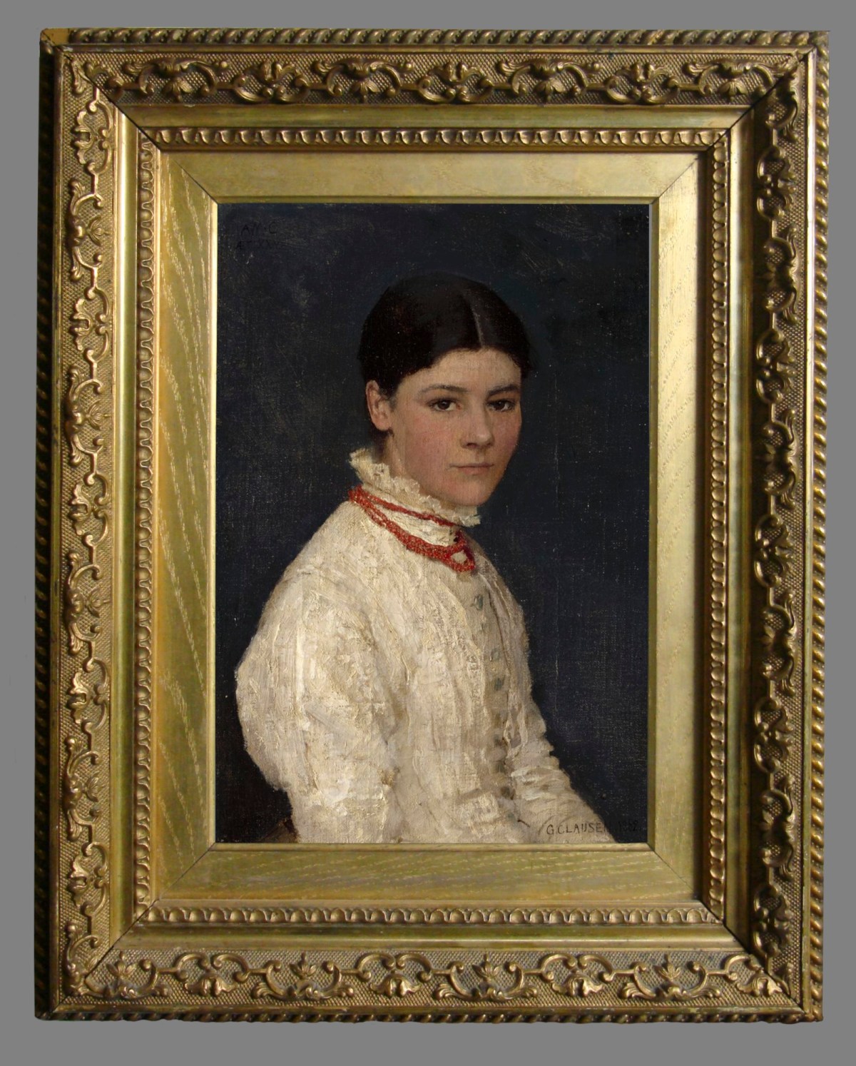 Unknown, Frame for Sir George Clausen RA 'Portrait of Portrait of Agnes Mary Webster'