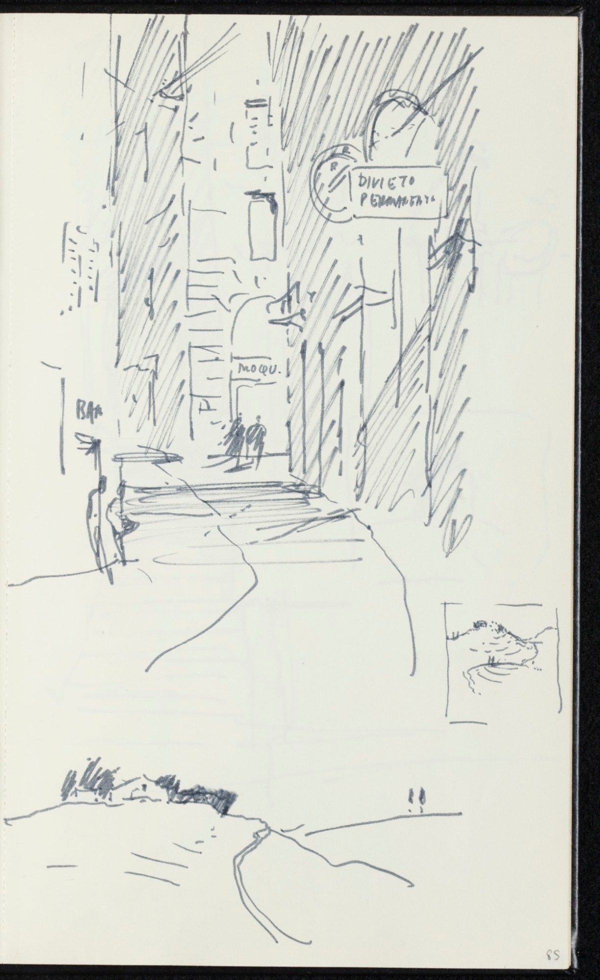 Sir Hugh Casson PRA, Majorca, Italy and Pembrokeshire sketchbook