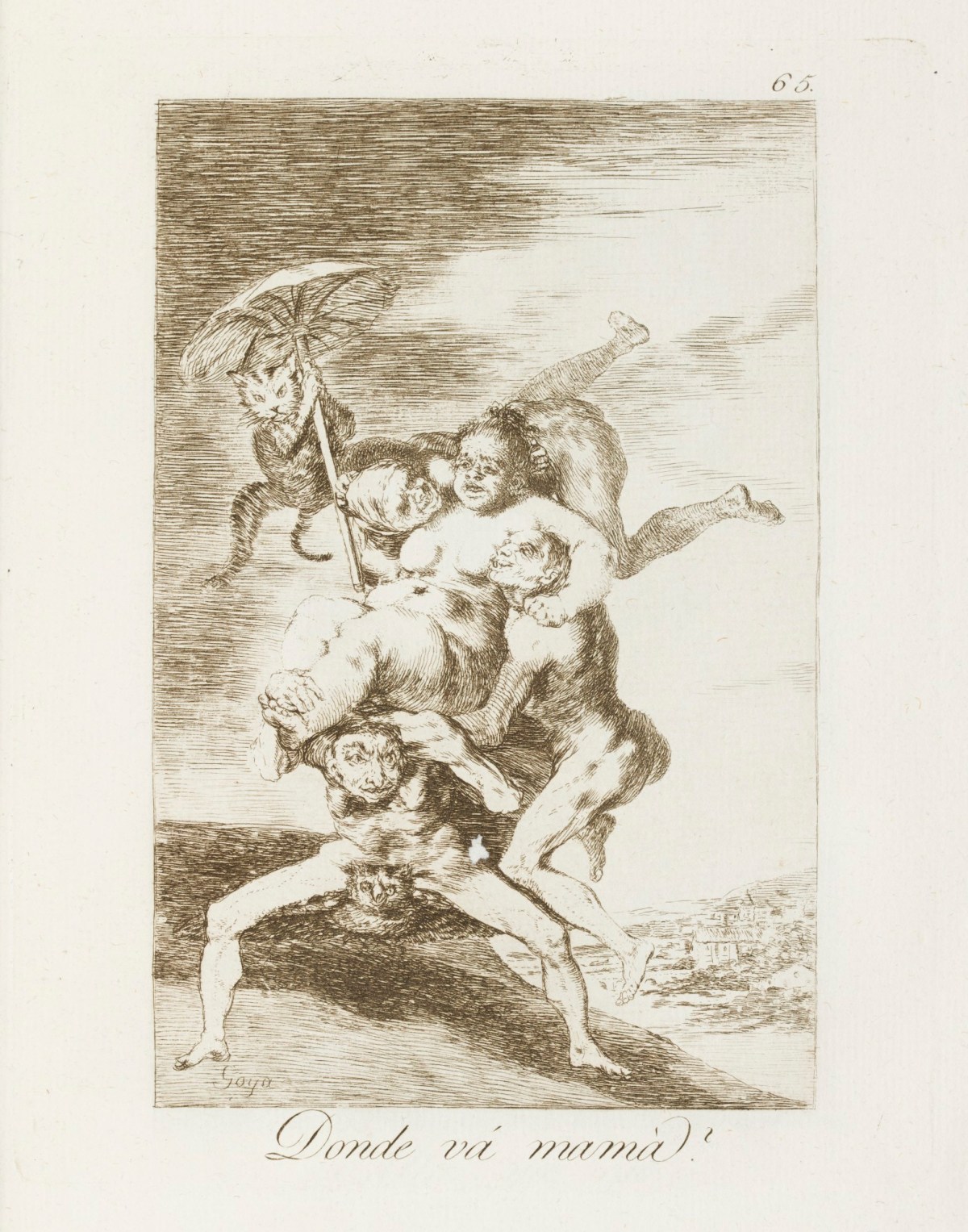 Francisco Goya, 'Donde vá mamá?'