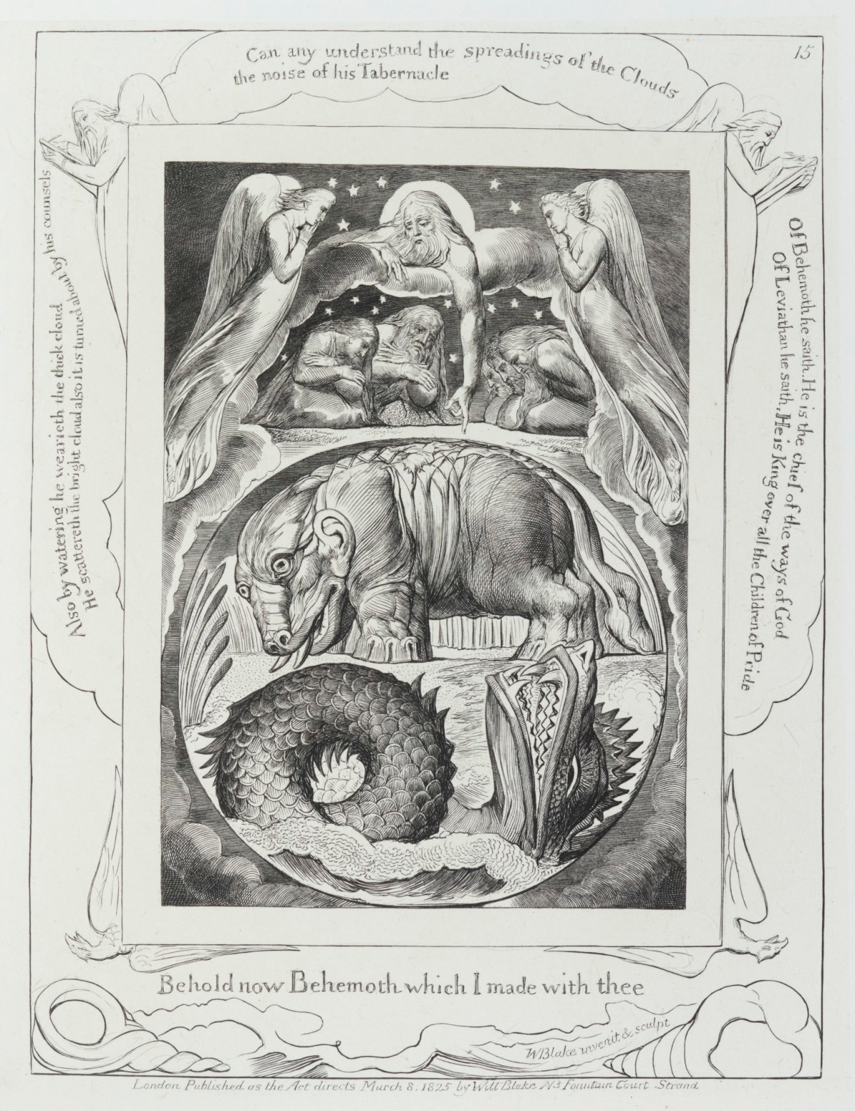 William Blake, 'Behold now Behemoth which I made with thee'
