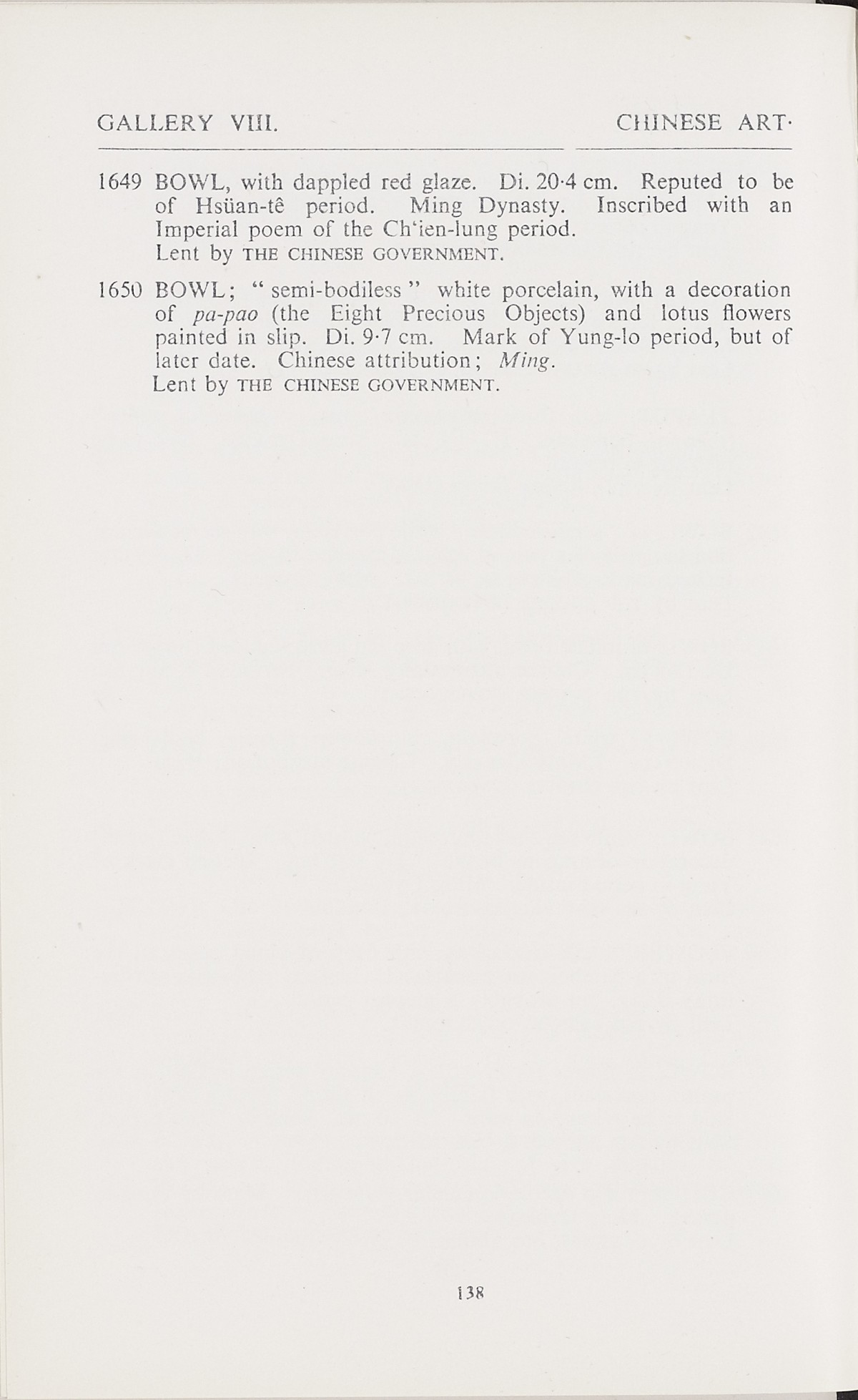 Page 166 of 1935-36 - International Exhibition of Chinese Art