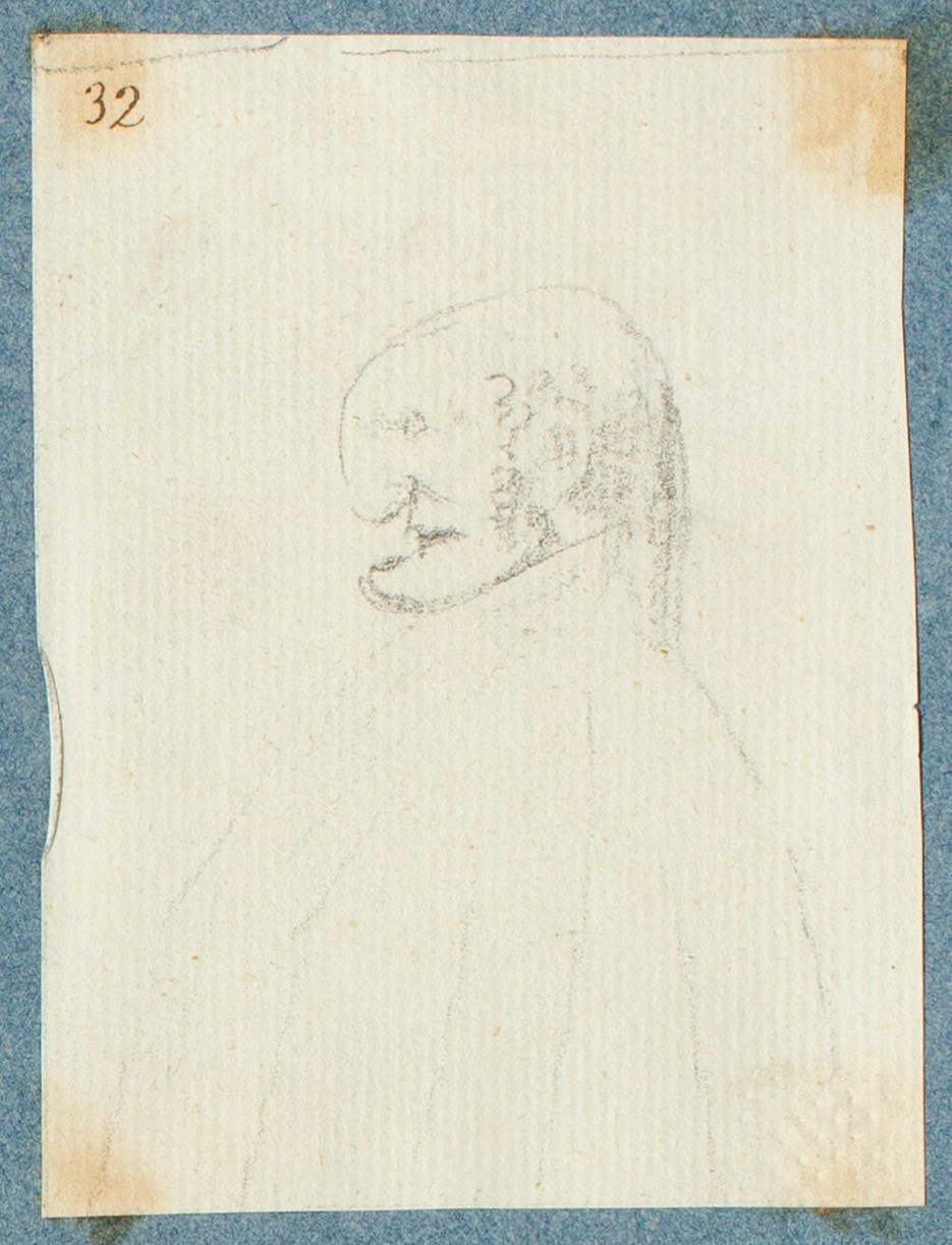 George Dance RA, Profile of a man with exaggerated features
