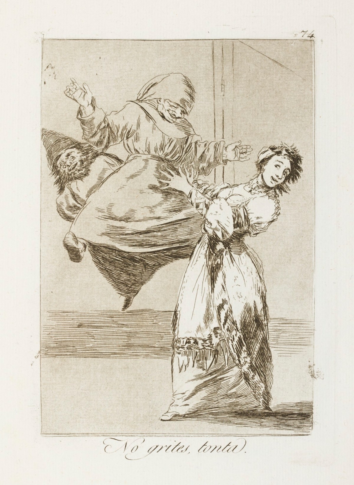 Francisco Goya, 'No grites, tonta.'