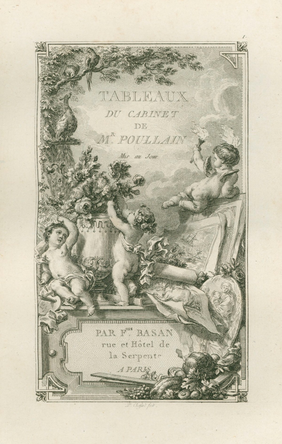 Pierre-Philippe Choffard, Additional etched title-plate