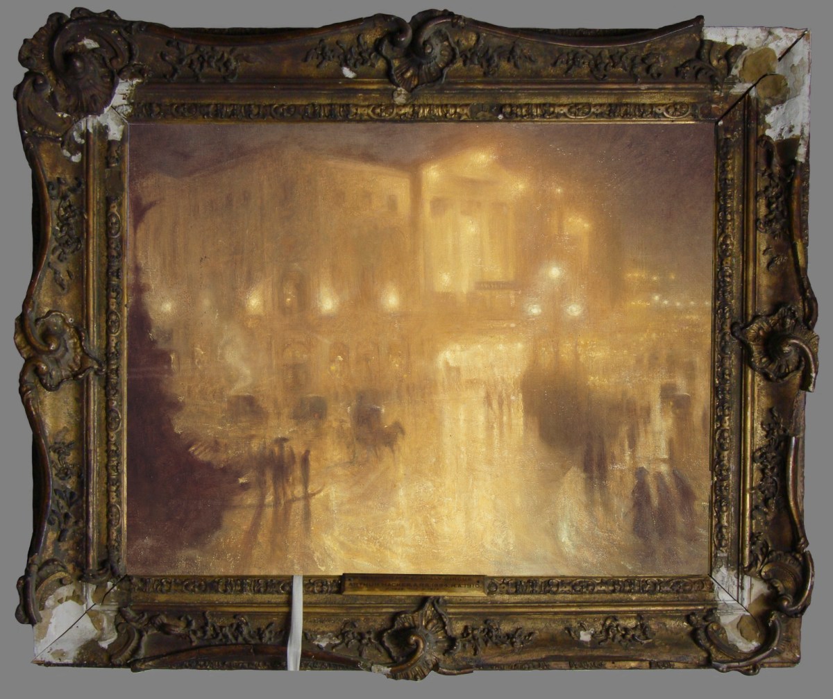 Unknown, Original frame for Arthur Hacker RA 'A Wet Night at Piccadilly Circus'
