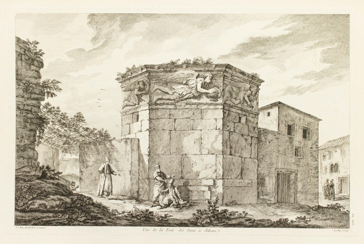 Julien-David Le Roy, View of the Tower of the Winds, Athens