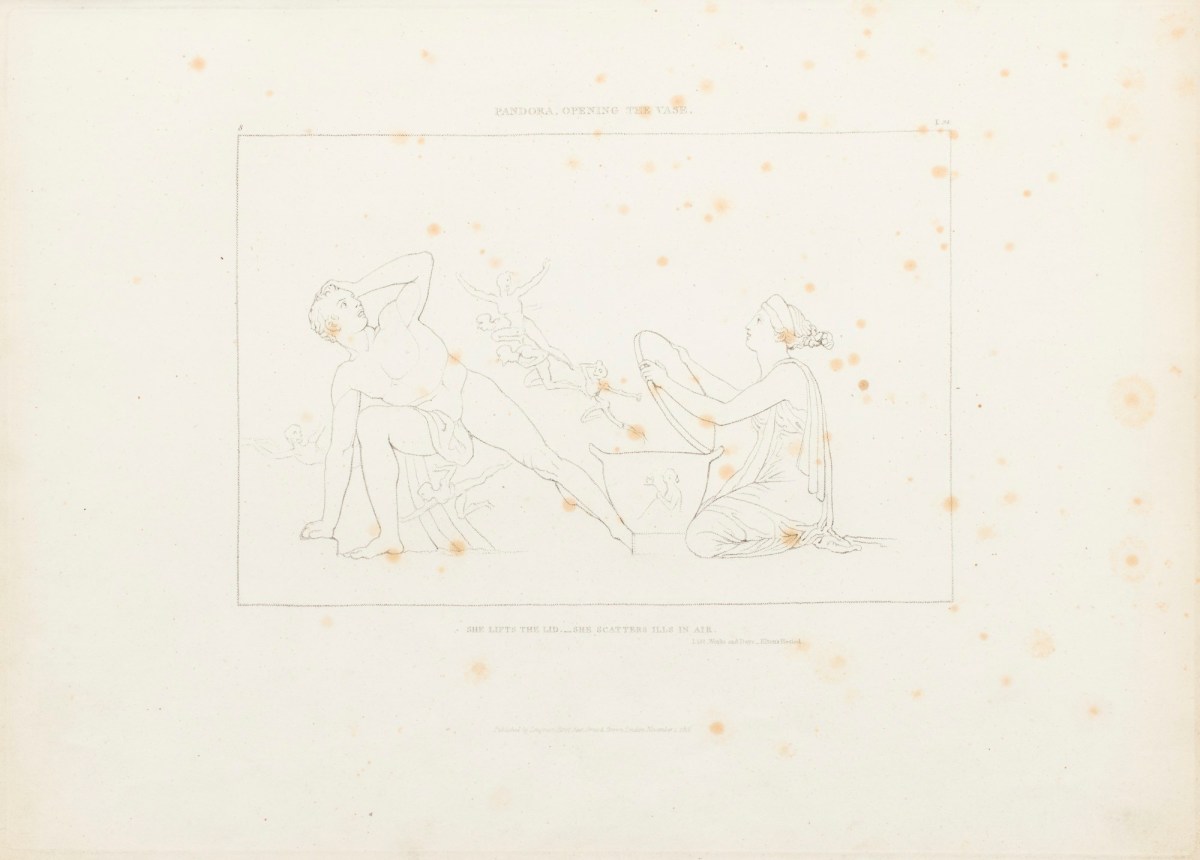 Hesiod, Pandora opening the vase.