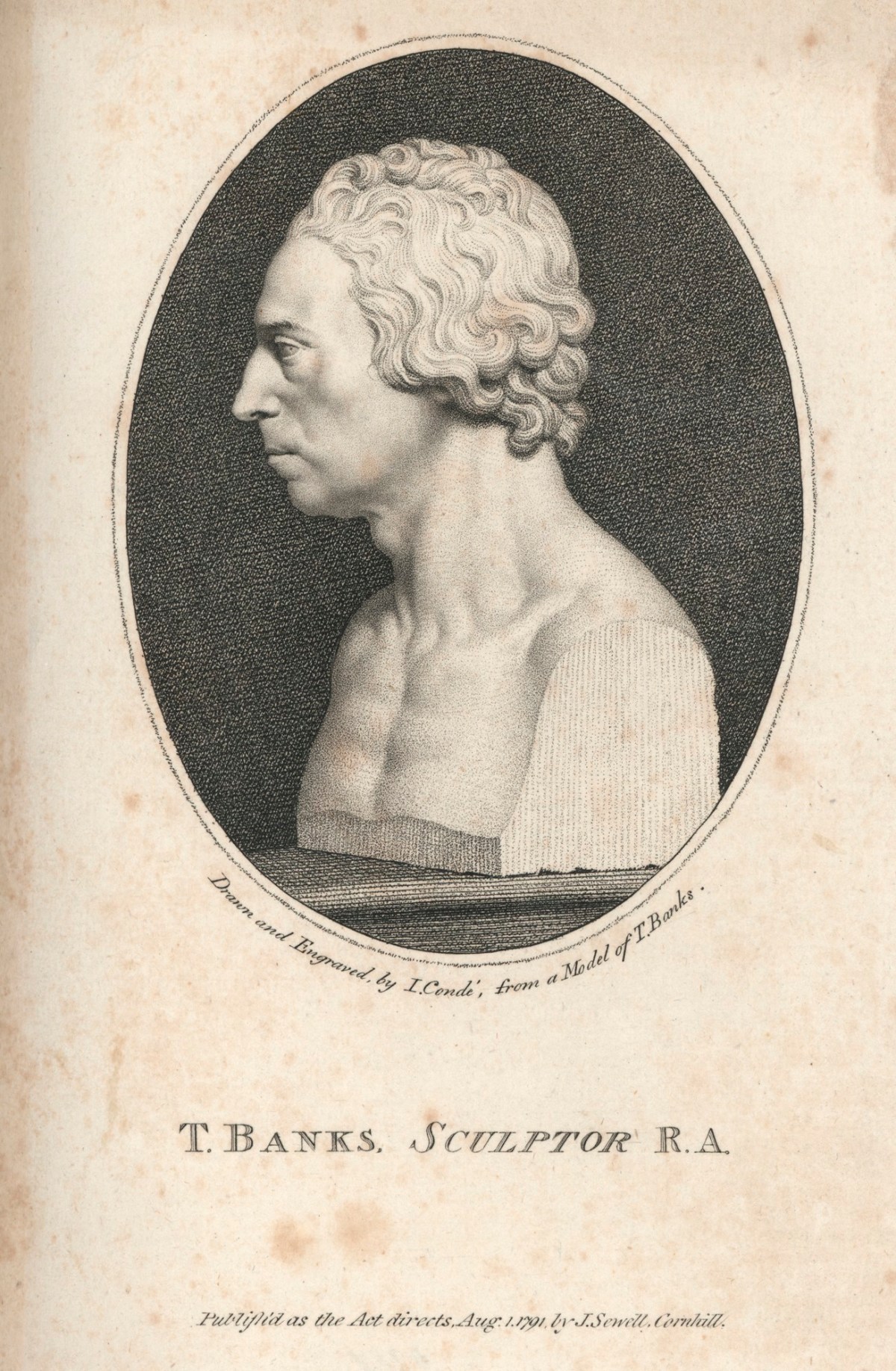 John Condé, Self-portrait bust of Thomas Banks R.A.
