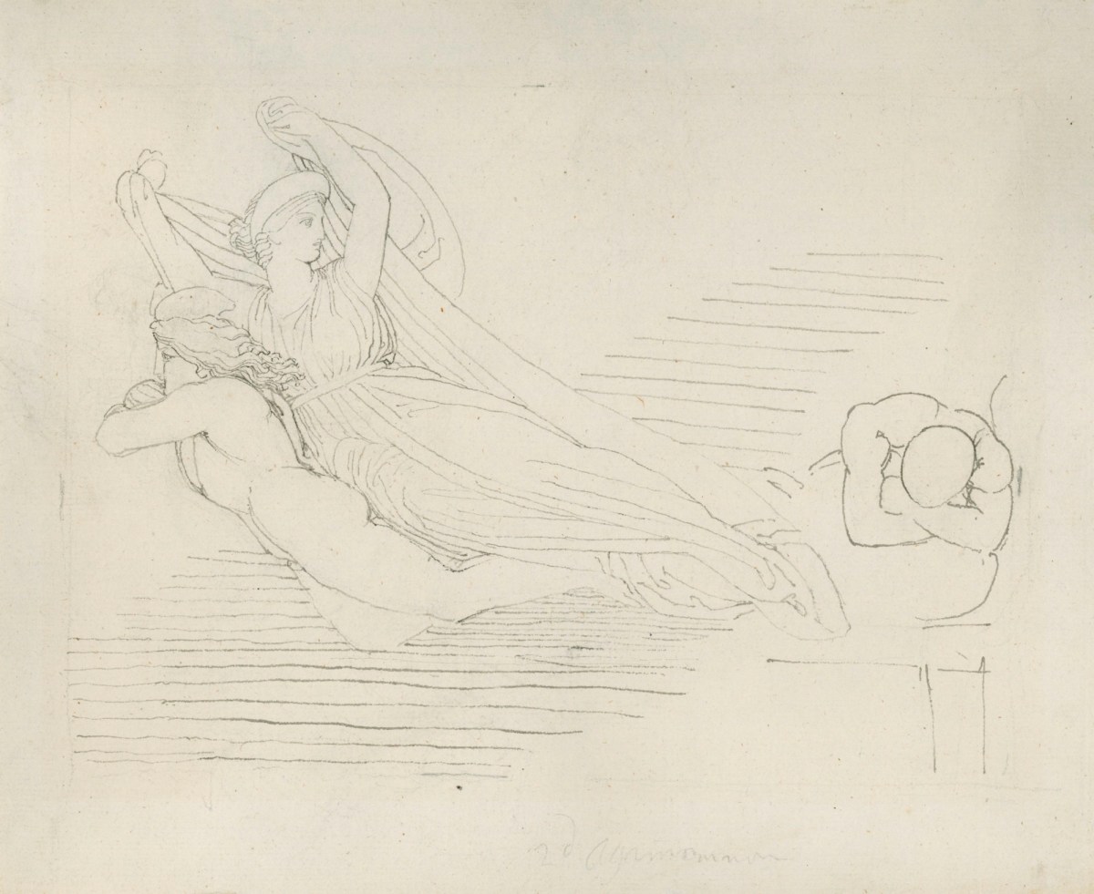 John Flaxman RA, A Vision of Helen Appearing to Menelaus