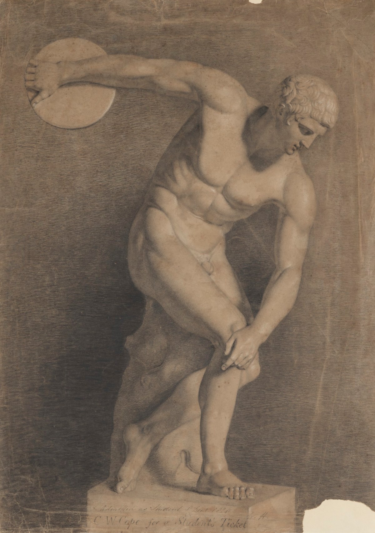 Charles West Cope RA, Drawing of the Discobolus