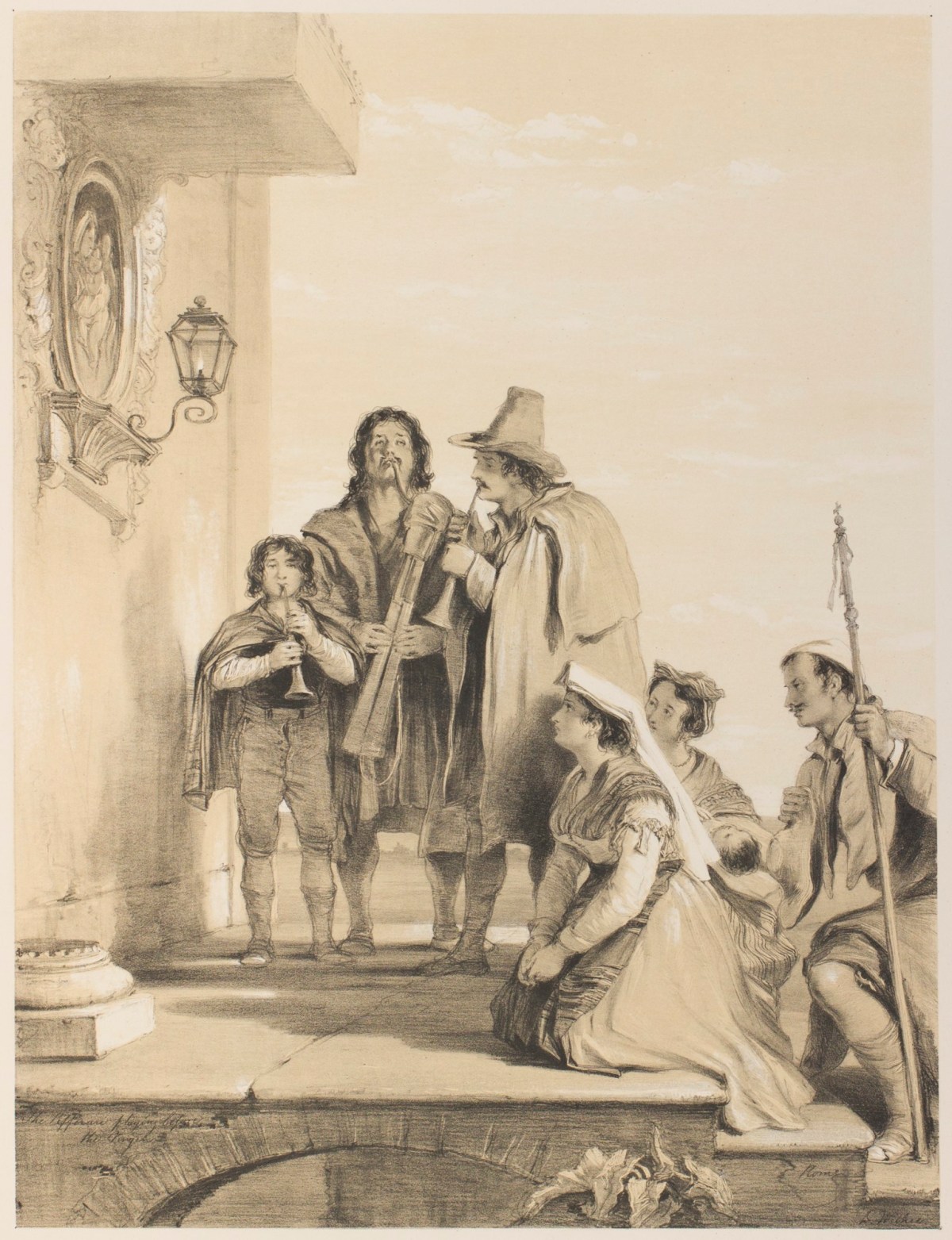 Sir David Wilkie RA, The Pifferari playing Hymns to the Madonna