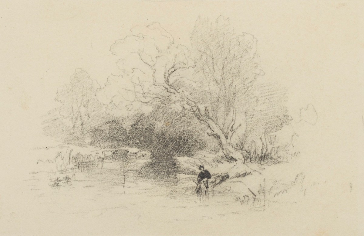 Thomas Creswick RA, Landscape with a river