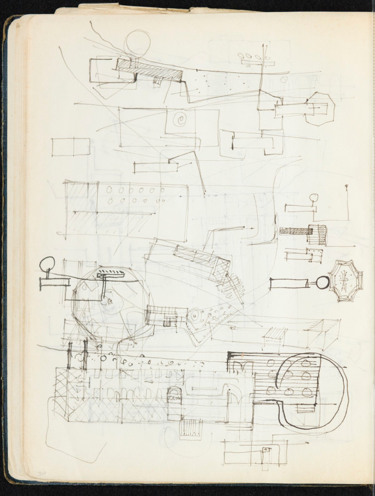 Sir Hugh Casson PRA, Britannia and Glyndebourne sketchbook