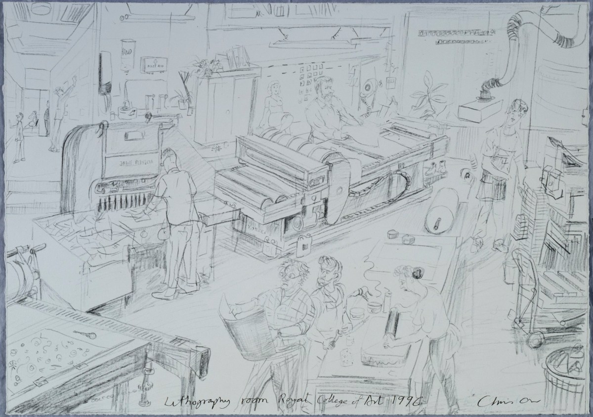 Chris Orr RA, Lithography Room Royal College of Art
