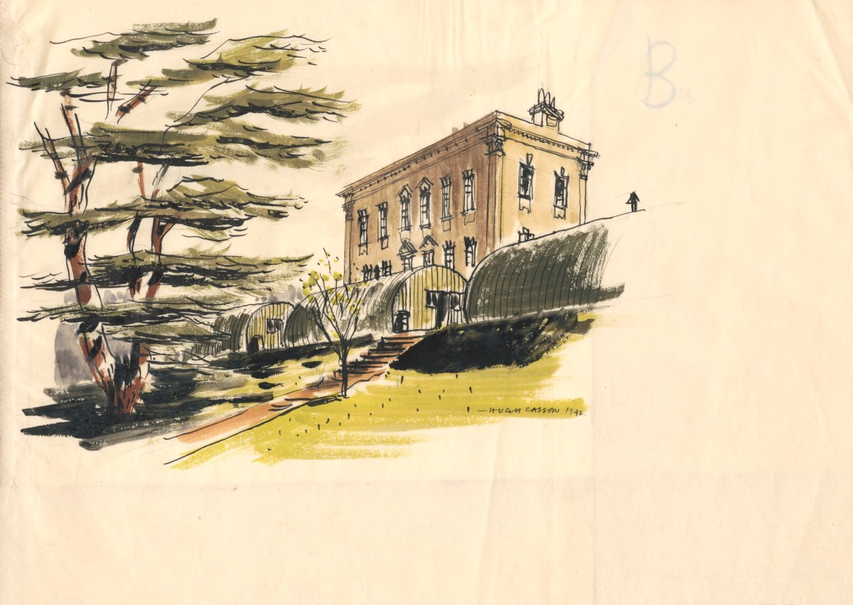 Sir Hugh Casson PRA, Country house with arched hangars