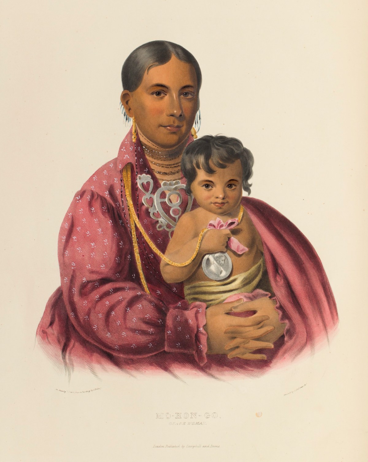 Charles Bird King, Mo - Hon - Go, Osage woman
