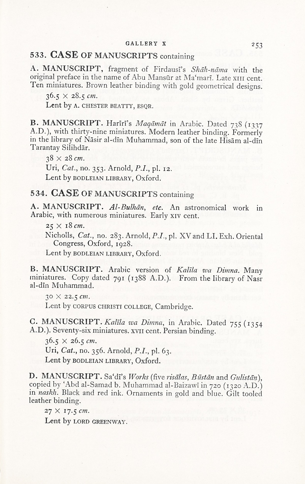 Page 281 of 1931 - International Exhibition of Persian Art
