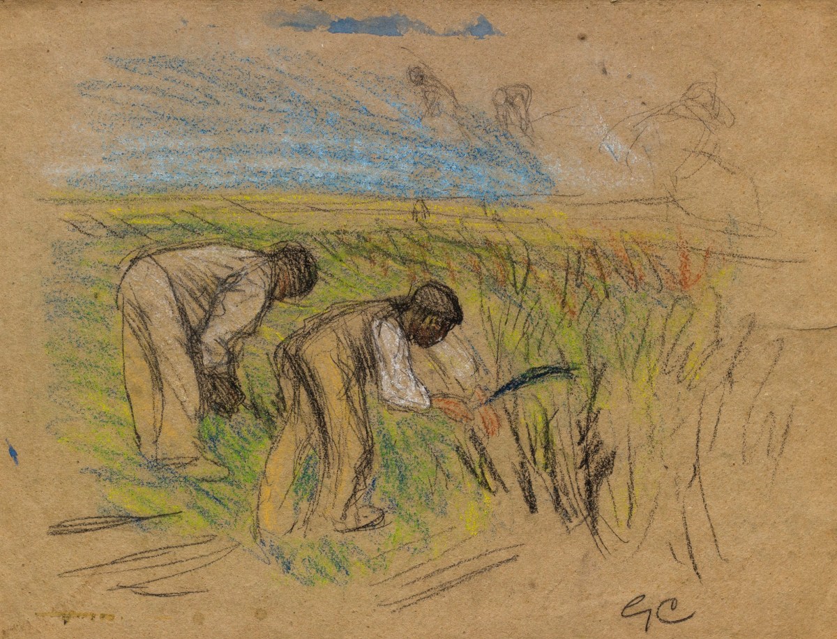 Sir George Clausen RA, Study for 'In the Bean Field'
