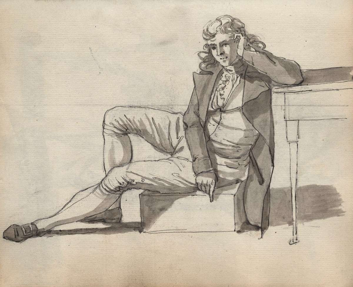 Unknown artist, Leaf from a sketchbook