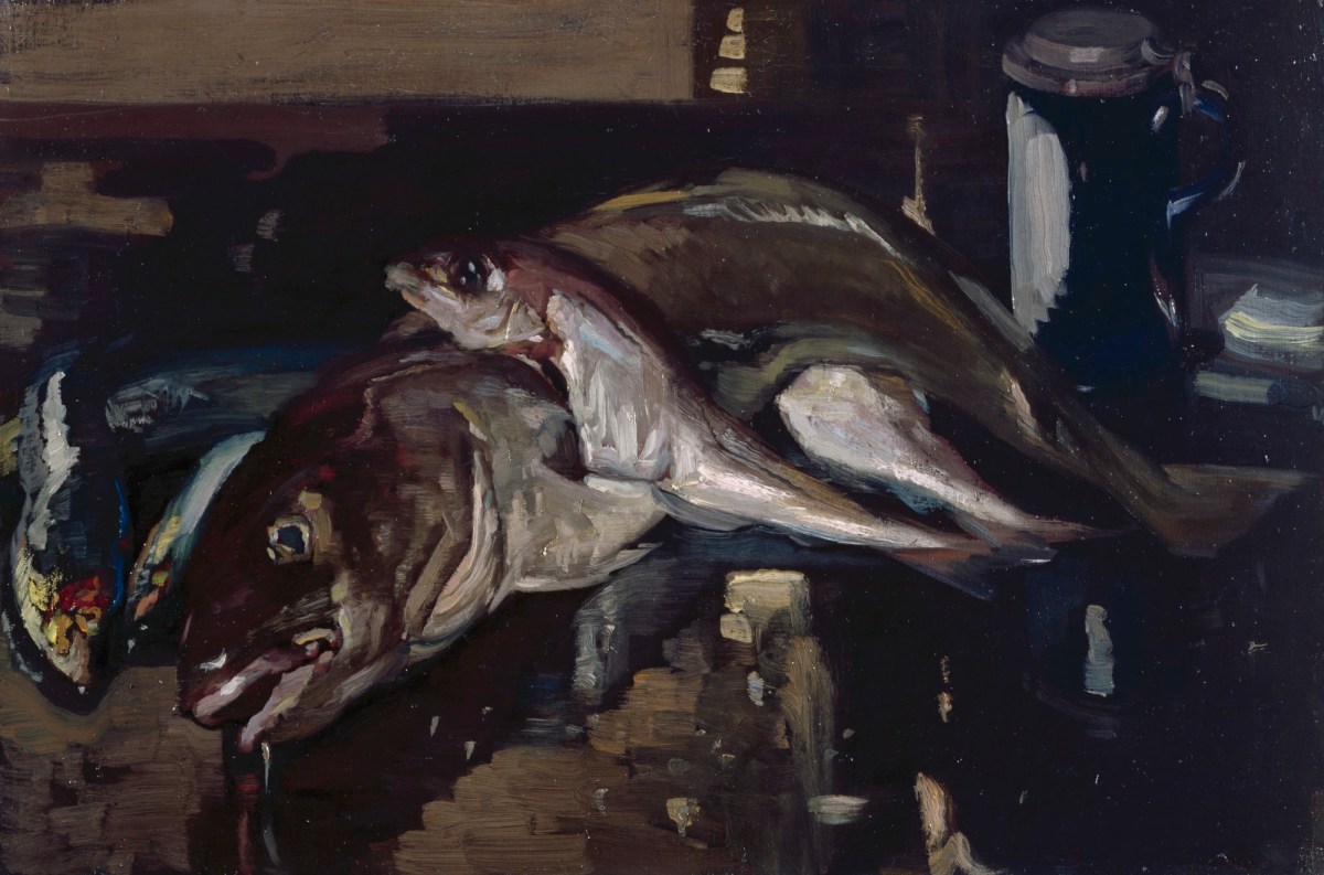 Sir Frank Brangwyn RA, Still-life: Fish