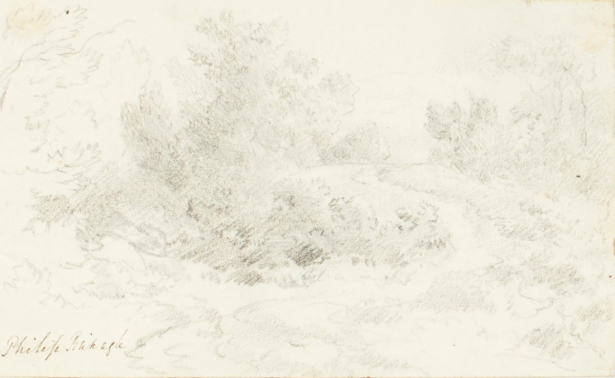 Philip Reinagle RA, Study of a woodland area